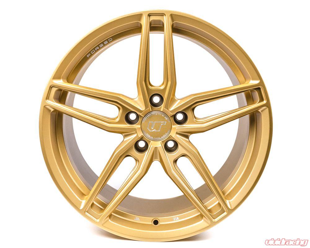 VR Forged D10 Wheel Package Subaru WRX STI 18x9.5 Satin Gold - 0