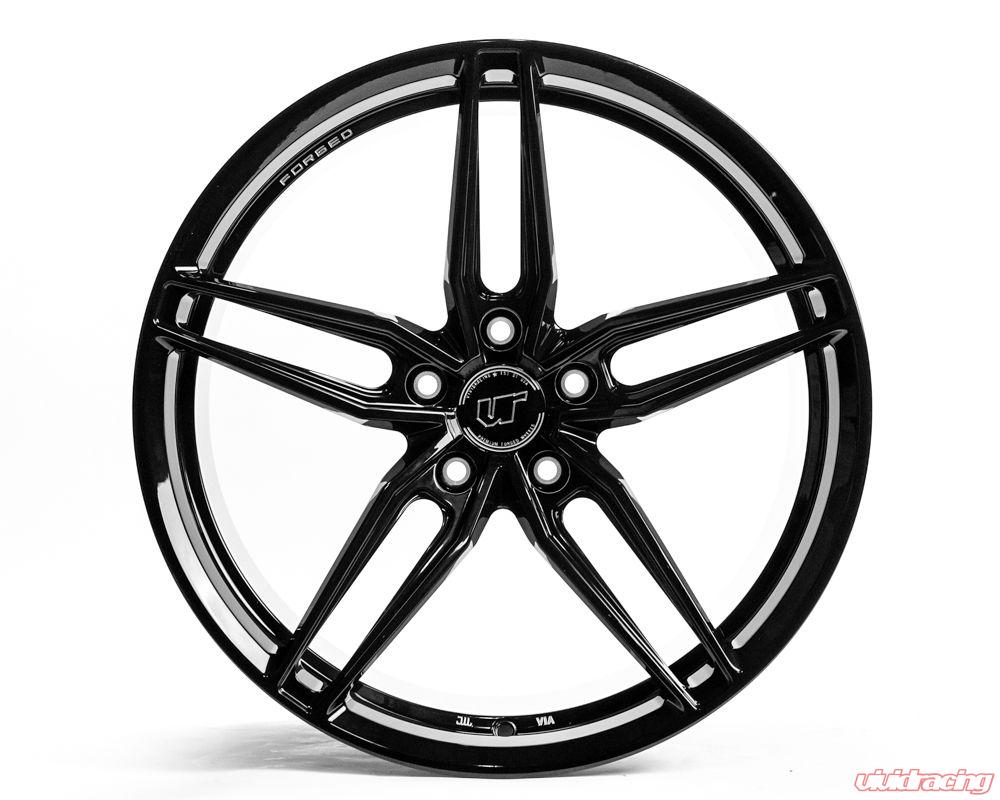 VR Forged D10 Wheel Package Corvette C6 C7 Z06 19x10 20x12.5 Gloss Black - 0