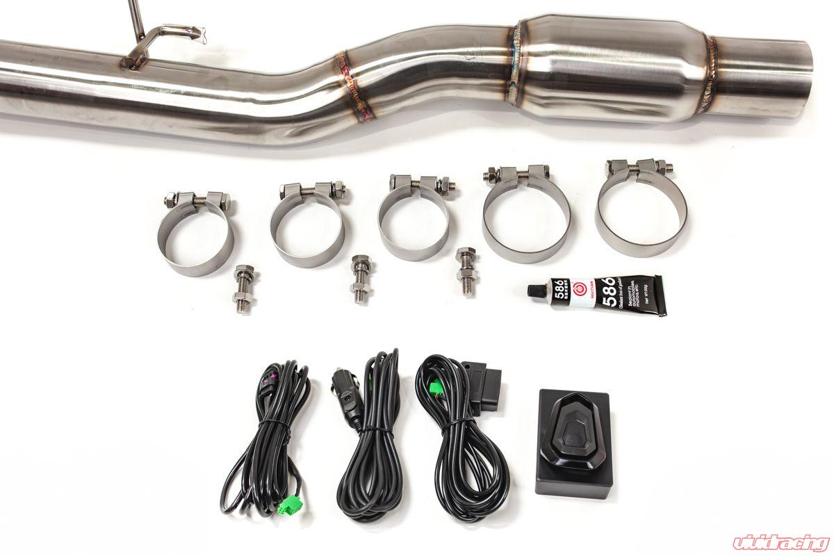 VR Performance Honda Civic Type R Stainless Valvetronic Exhaust System with Carbon Tips - 0