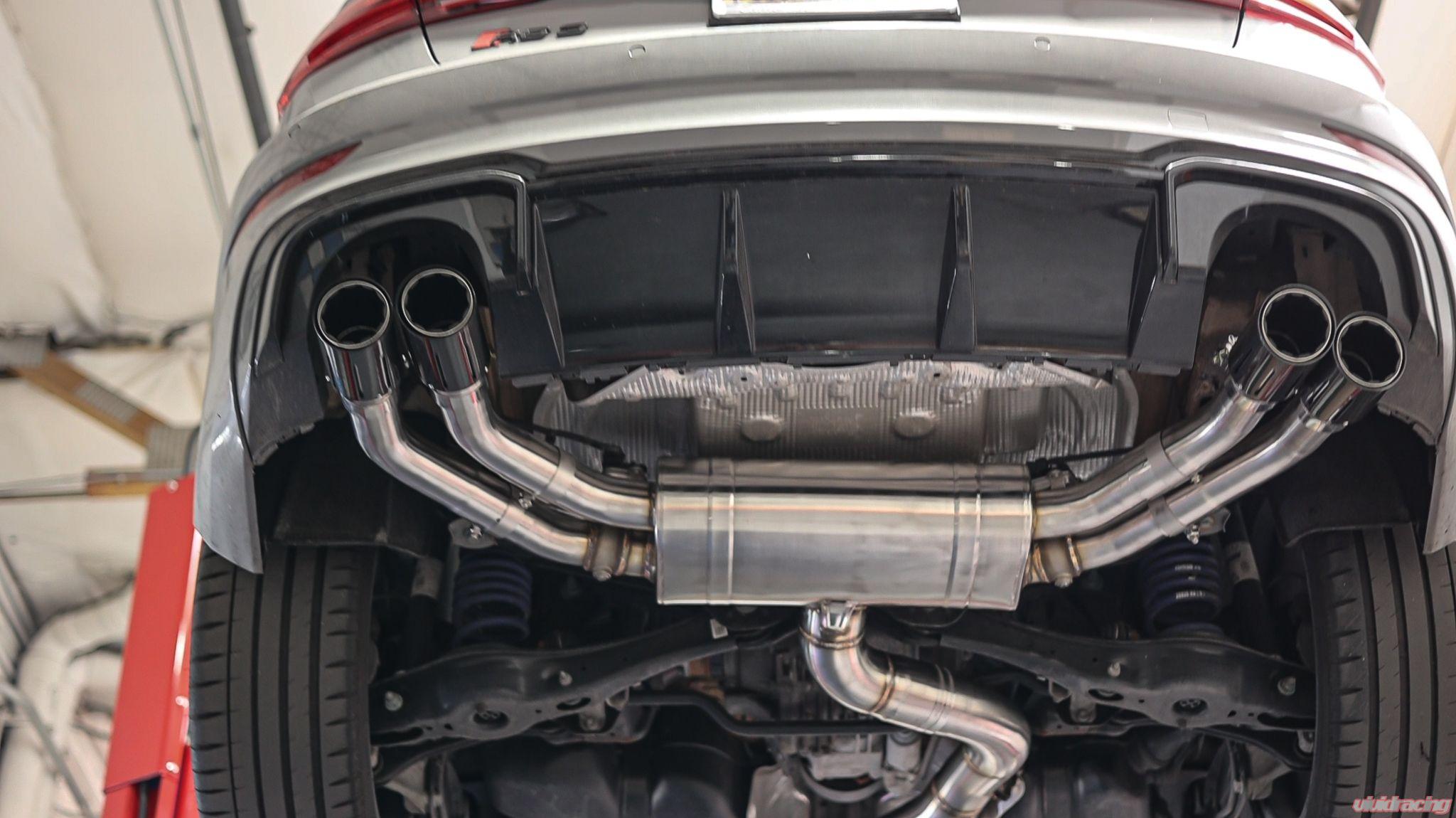 VR Performance Audi RS3 8V Stainless Valvetronic Exhaust System with Carbon Tips