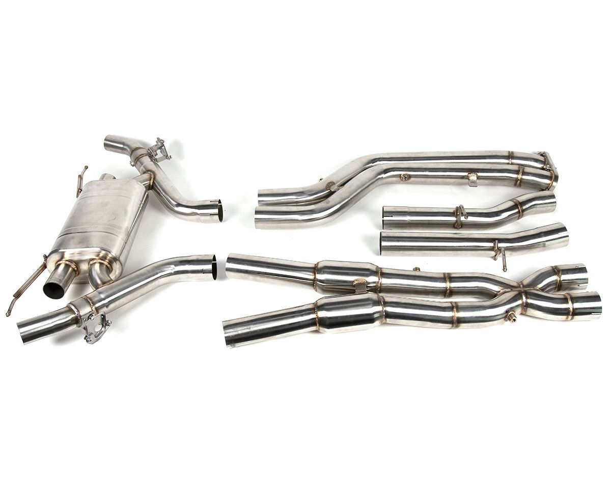 VR Performance BMW X3M X4M Stainless Valvetronic Exhaust System with Carbon Tips