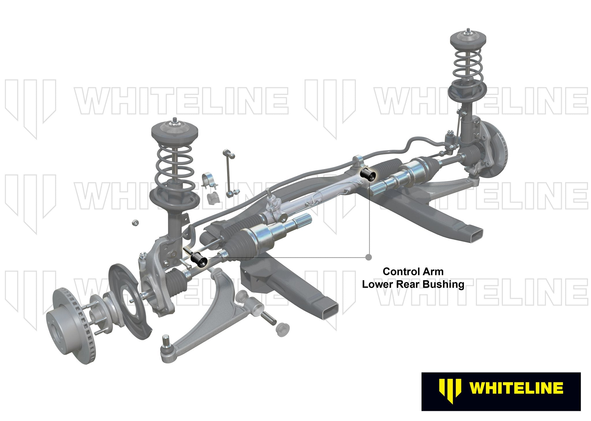 Whiteline Plus 10/01-9/07 Nissan X-Trail (T30) Front Control Arm-Lower Inner Rear Bushing Kit - 0