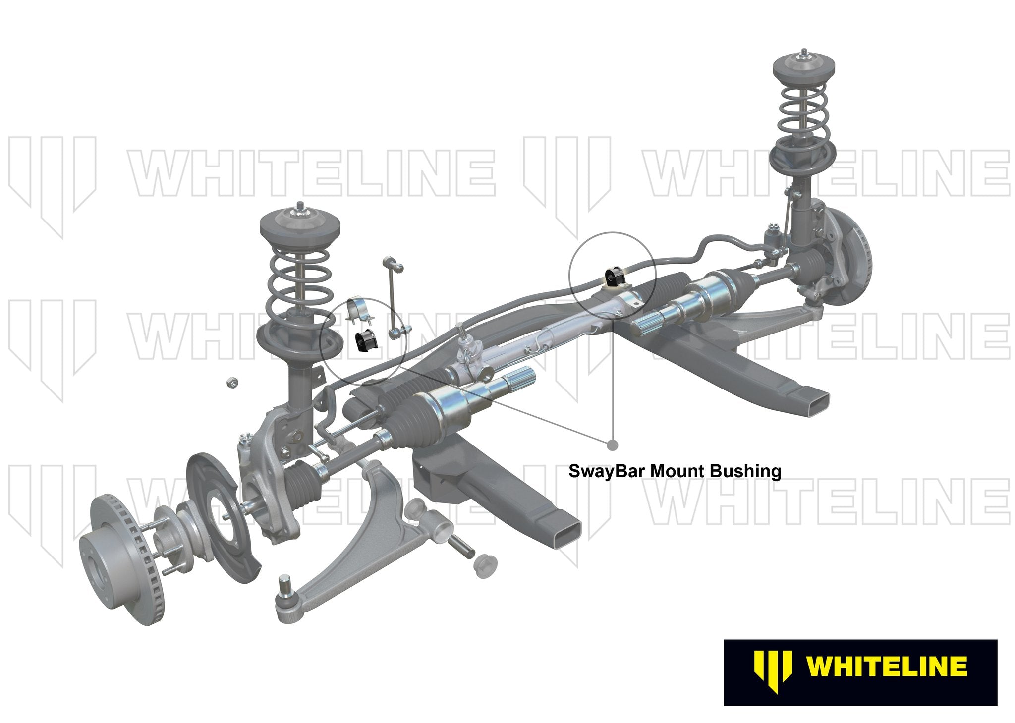 Whiteline Subaru 02-07 WRX Sedan and Wagon / 03-07 Impreza / 04-07 STi 24mm Swaybar Bushing Kit - 0