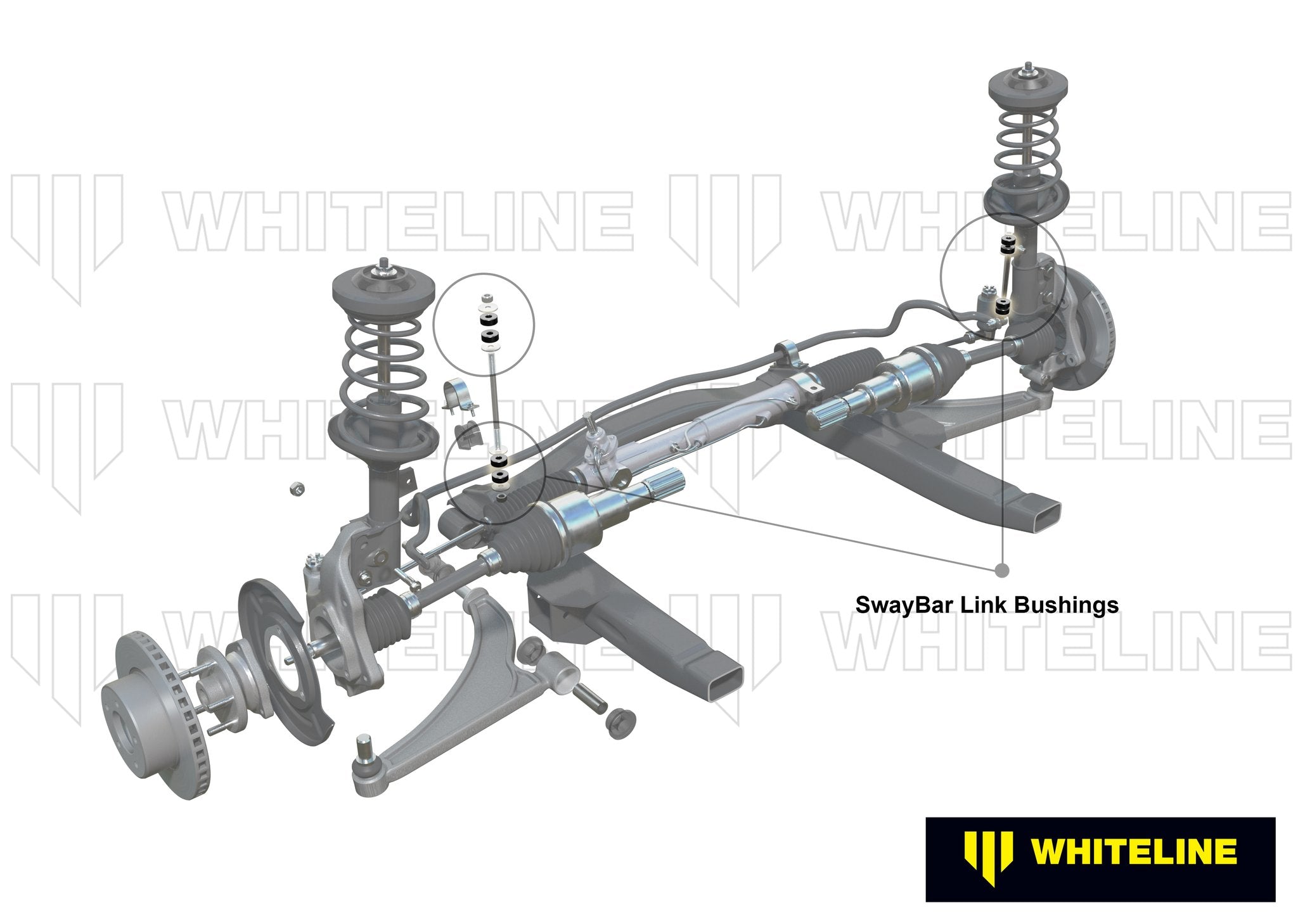 Whiteline Plus 4/92-9/07 Subaru Impreza (Inc WRX & STI) Front Sway Bar Link