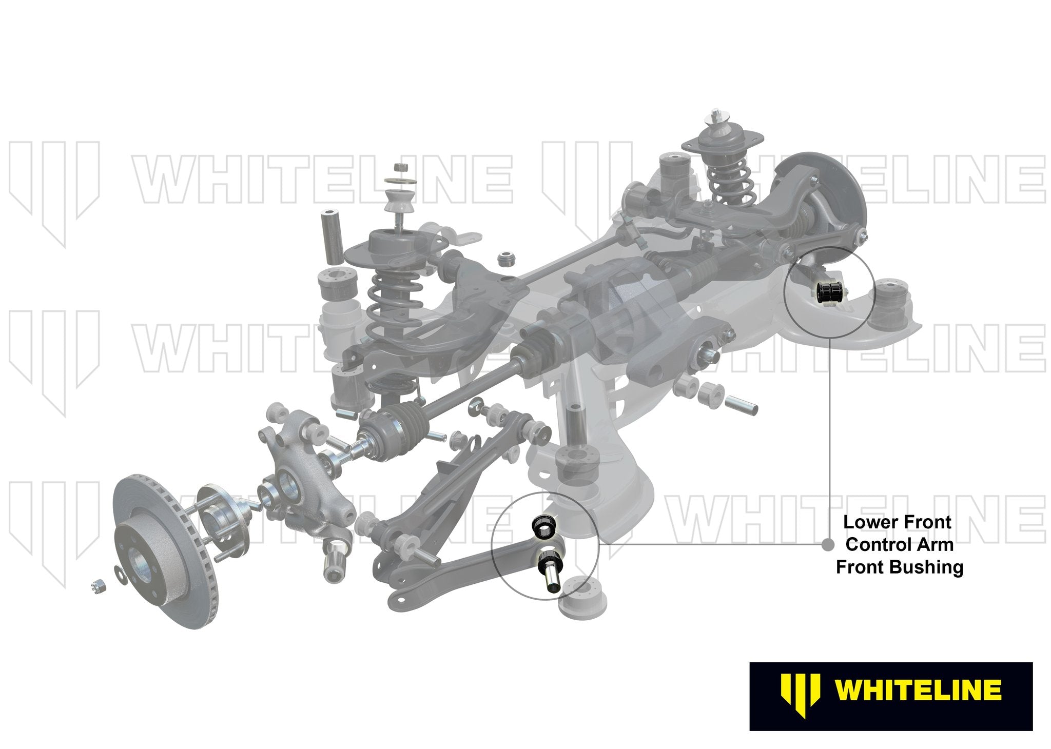 Whiteline Plus 05+ BMW 1 Series/3/05-10/11 3 Series Rear Control Arm - Lower Inner Bushing Kit