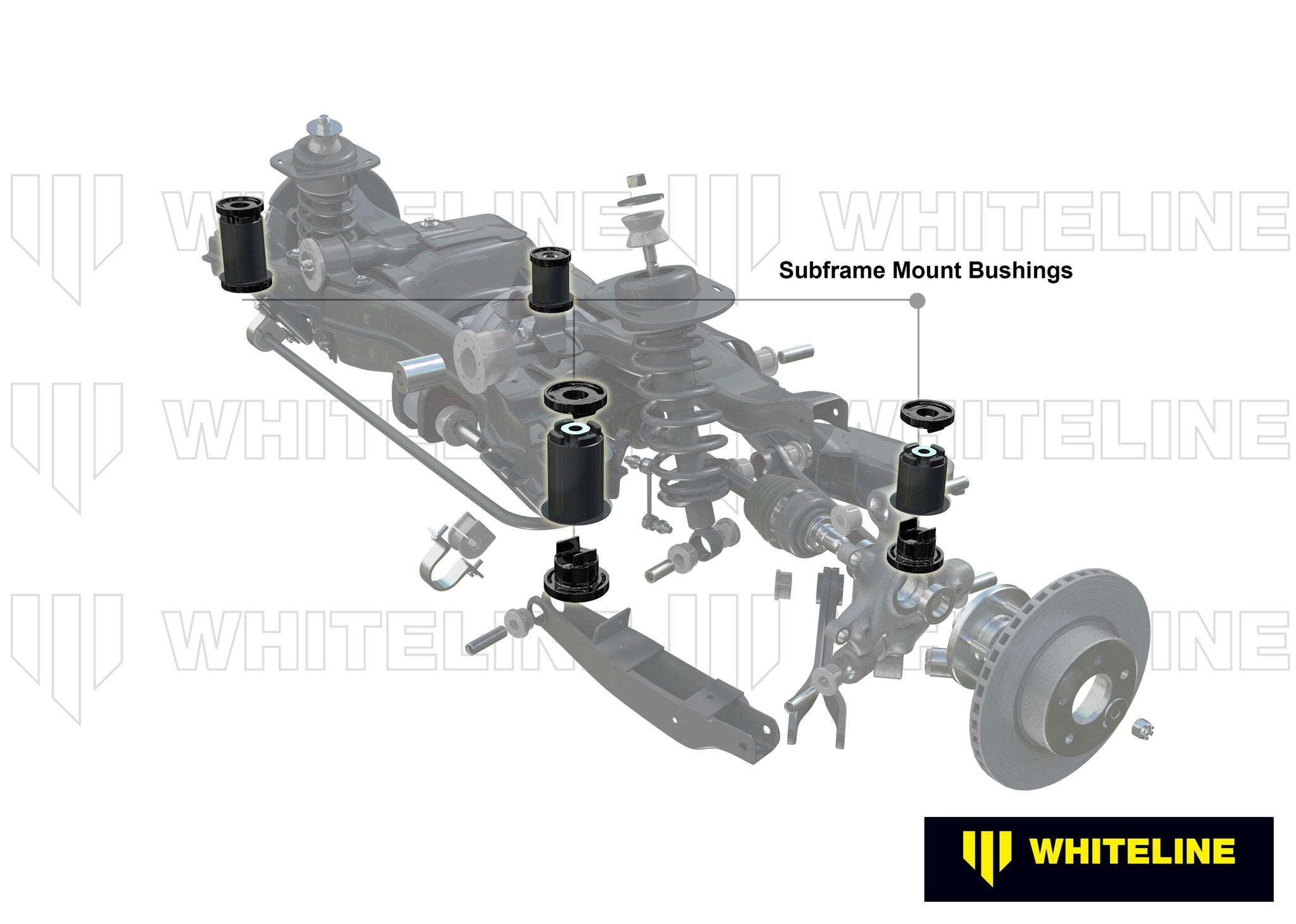 Whiteline Plus 10+ Chevy Camaro Rear Crossmember Mount - 0