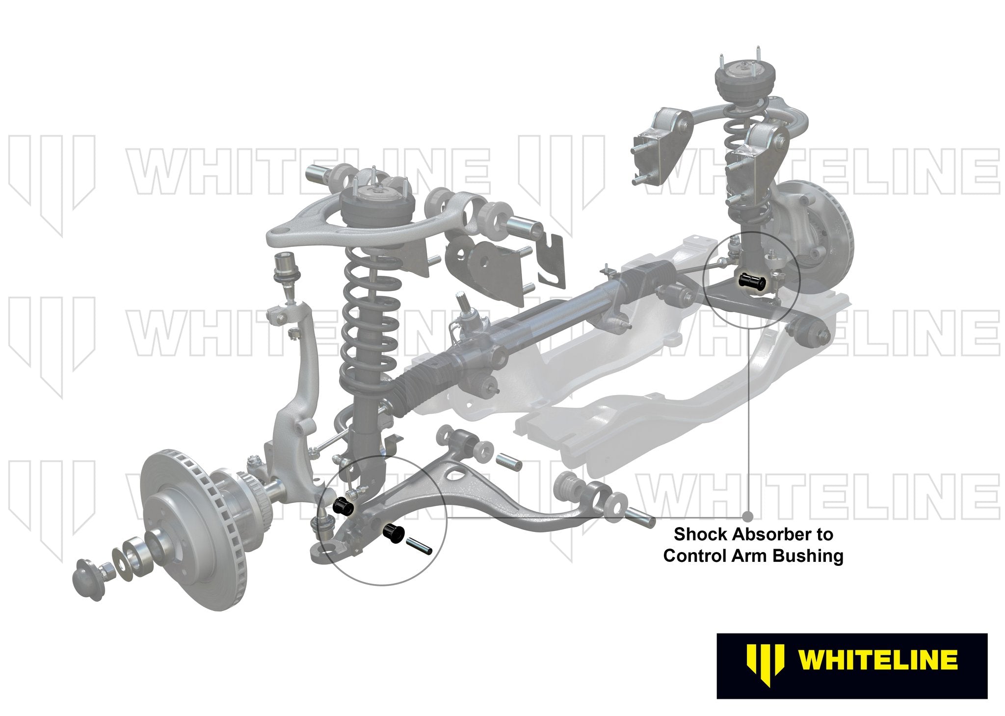 Whiteline Plus 7/03-11 Mazda RX8 Front Shock / Control Arm Bushing Kit - 0