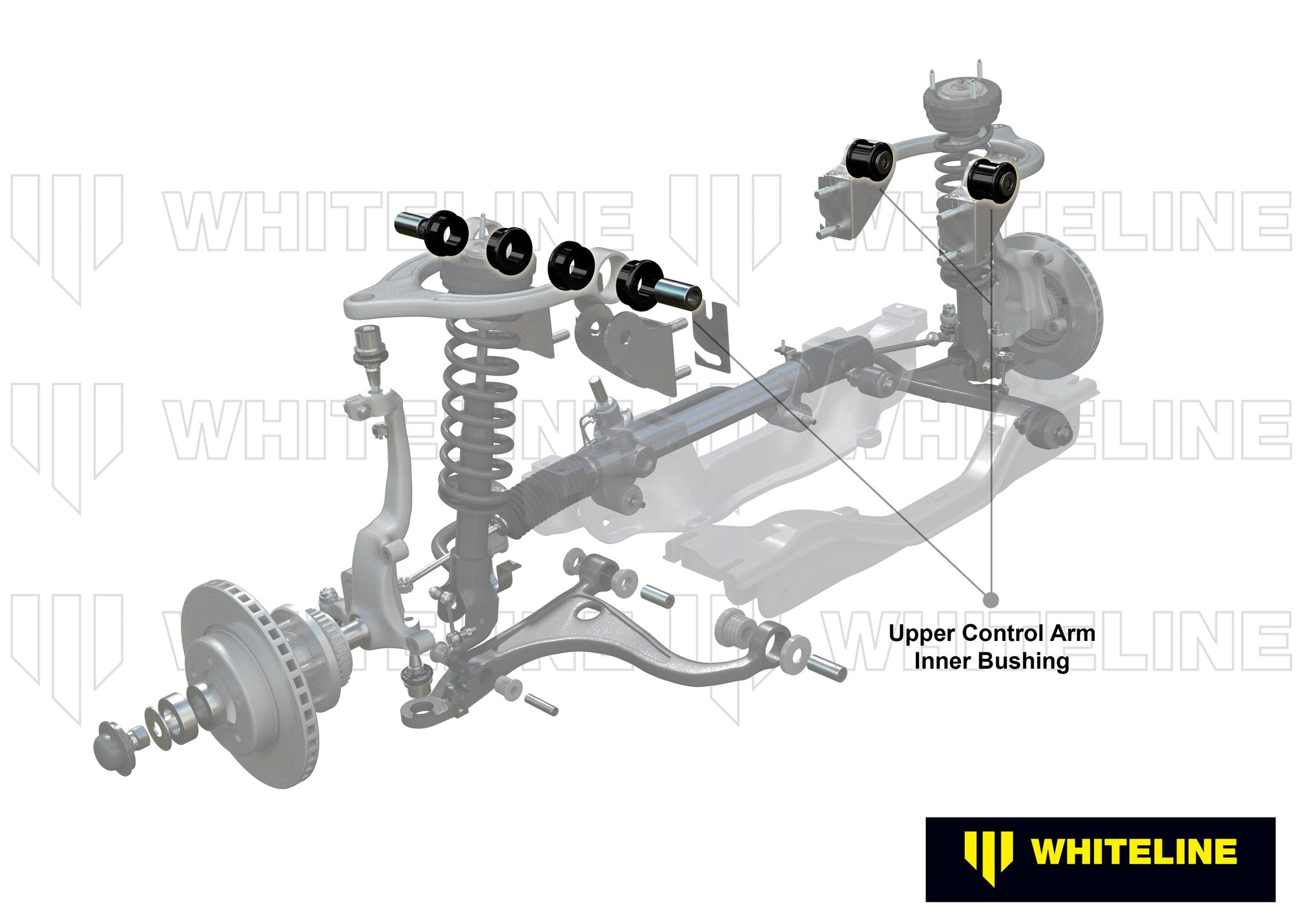 Whiteline 07+ Nissan Skylkine R35 GT-R AWD Front Camber Adj Kit-Upper C/Arm Bushes - 0