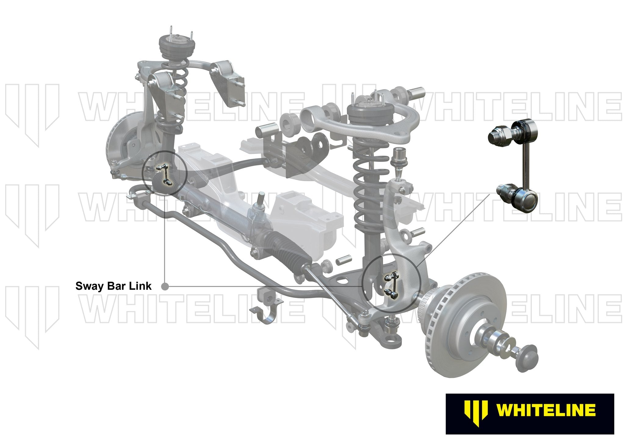 Whiteline 02-06 R53 & 06+ R56 Mini Cooper S  Front Swaybar link kit-adjustable ball end links