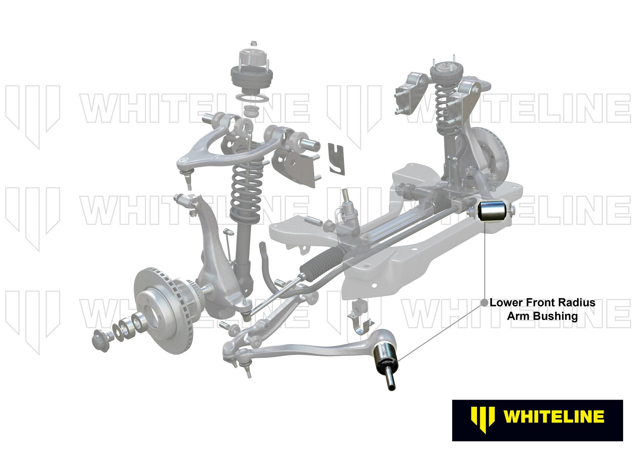 Whiteline Audi A4/A6/A8/S4/S6 (B5/B6/C5/C6/D2) Front Caster Correction Raduis Arm to Chassis Bushing - 0