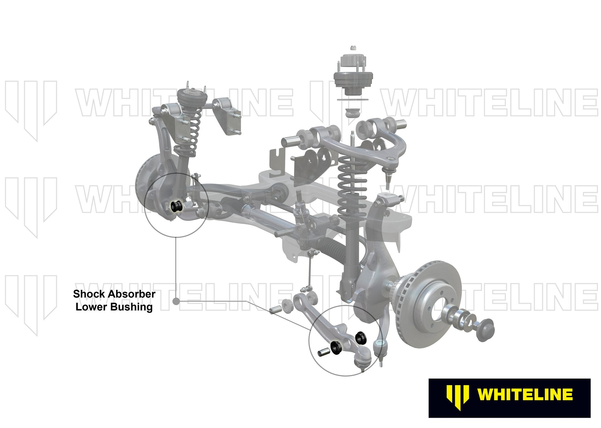 Whiteline Plus 3/08+ Dodge Challenger / 11/05+ Charger Front Lower Shock Absorber