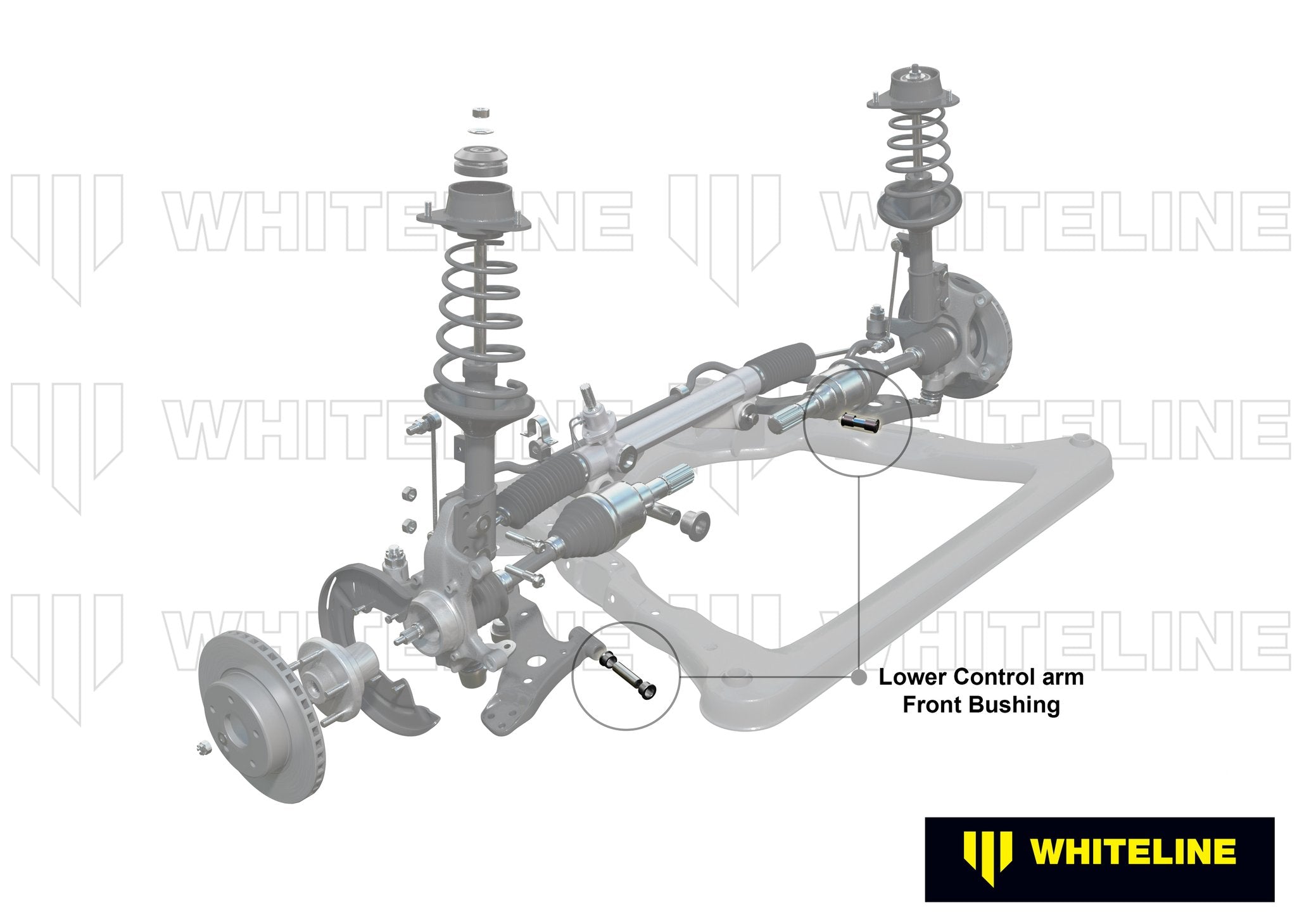 Whiteline Plus 10/00-3/06 Toyota MR2 Spyder Front Control Arm - Lower Inner Front Bushing Kit - 0