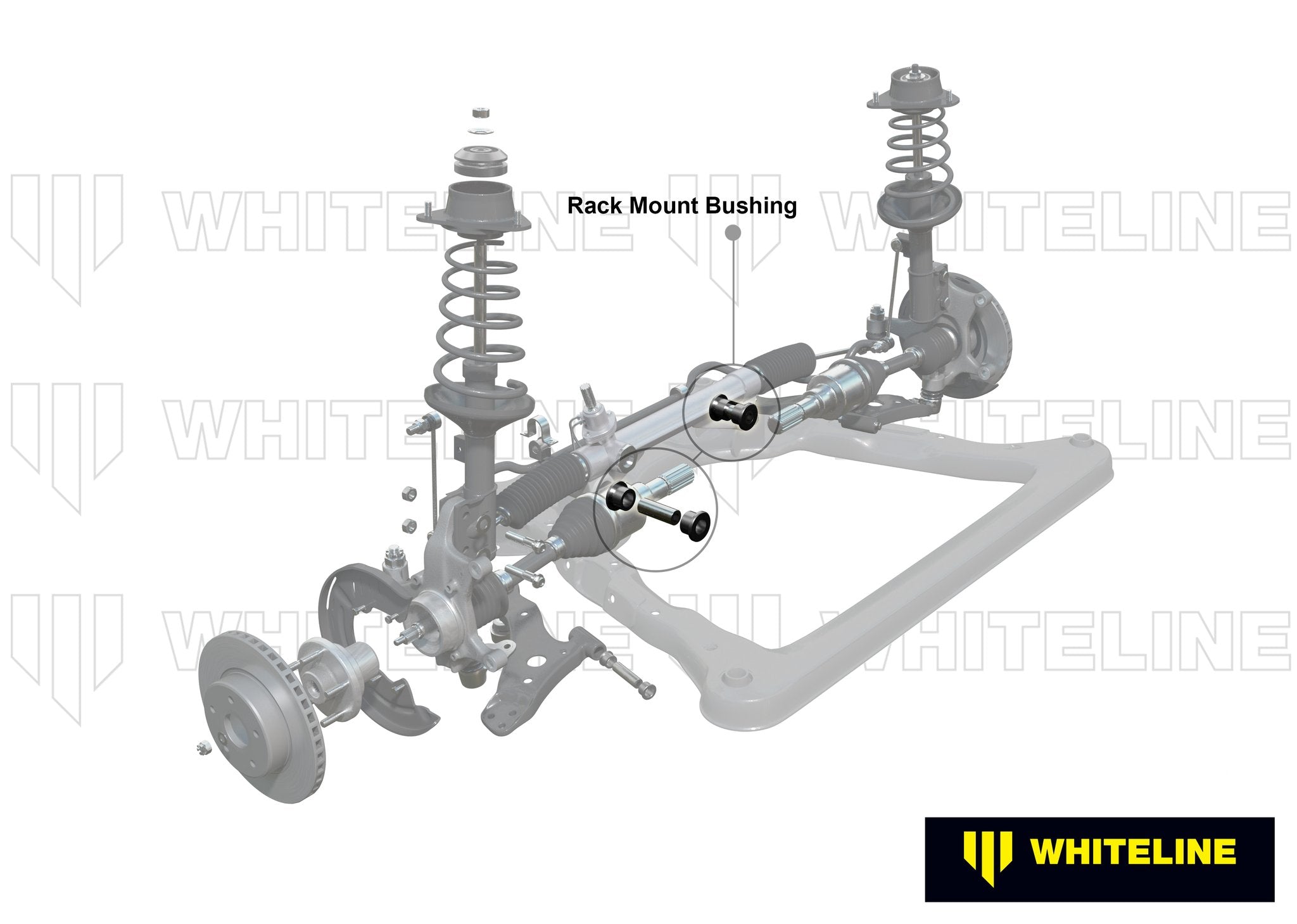 Whiteline 05-08 Subaru Legacy GT /  08+ Subaru WRX Hatch / 08-09 Subaru STi Front H/duty steer rack