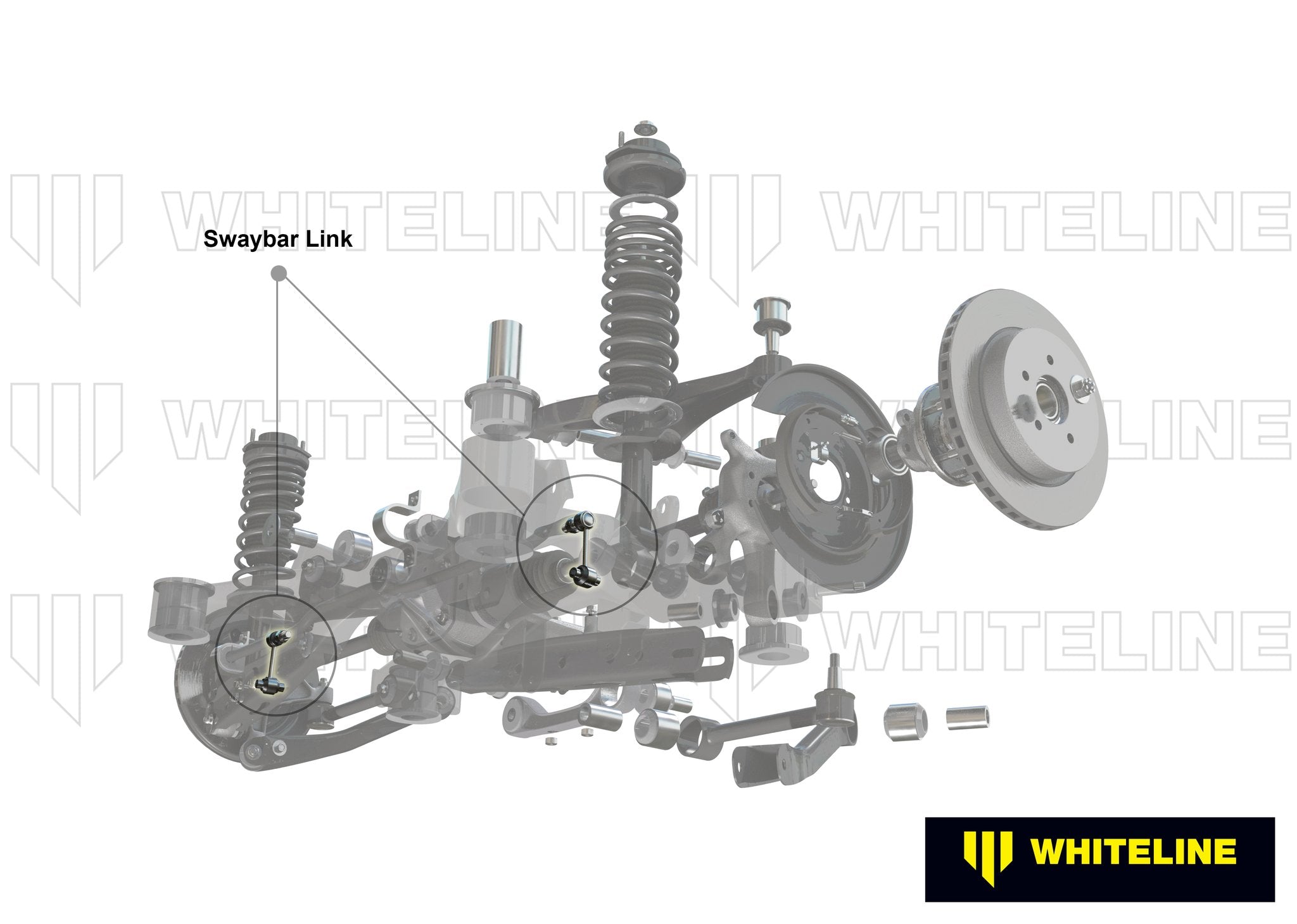 Whiteline 89-98 Nissan 240SX S13 & S14 Rear Swaybar link kit-adjustable ball end links