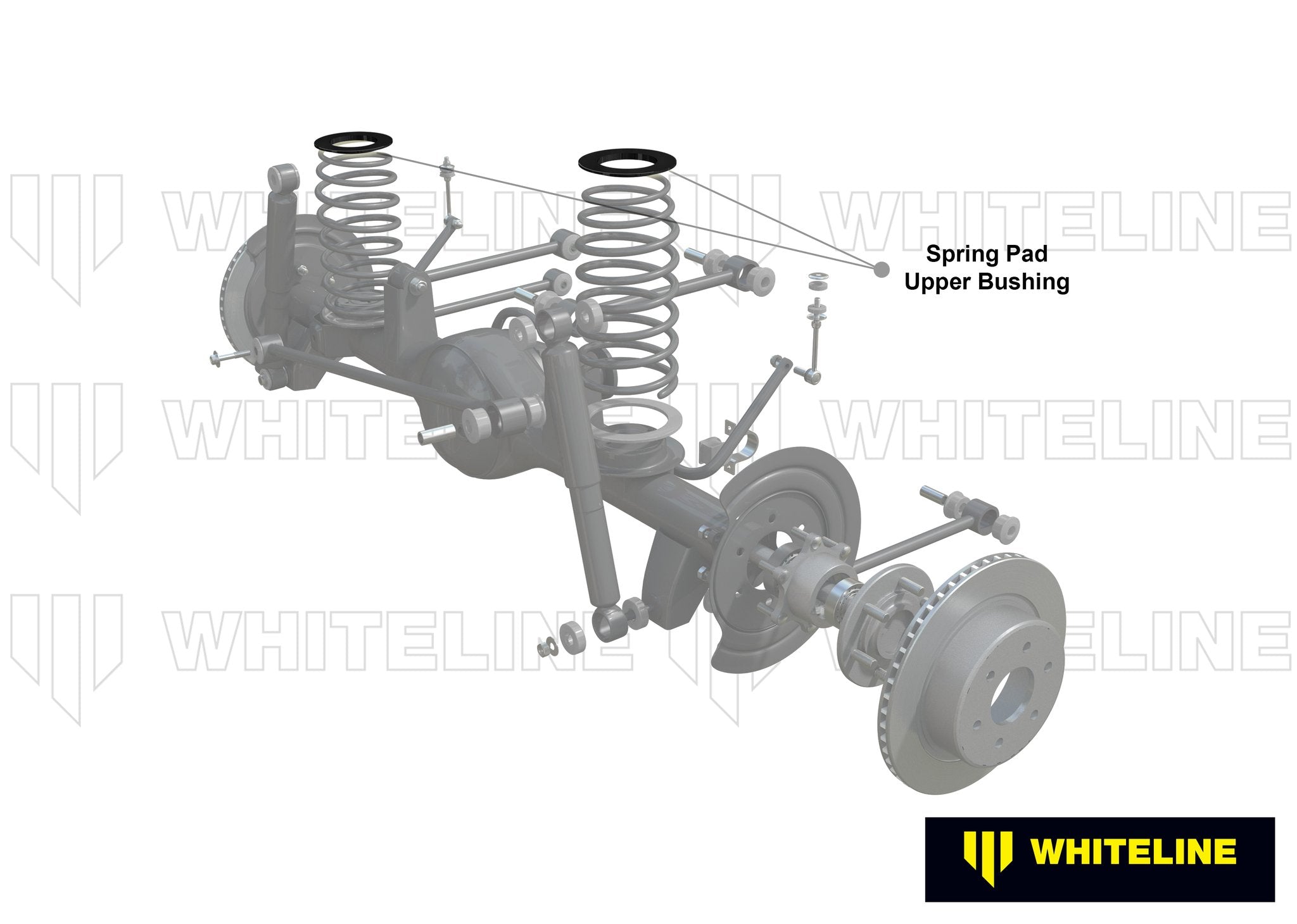 Whiteline Front Spring Pad Bushing (+10mm) 97-06 Jeep Wrangler TJ / 06+ Wrangler JK - 0