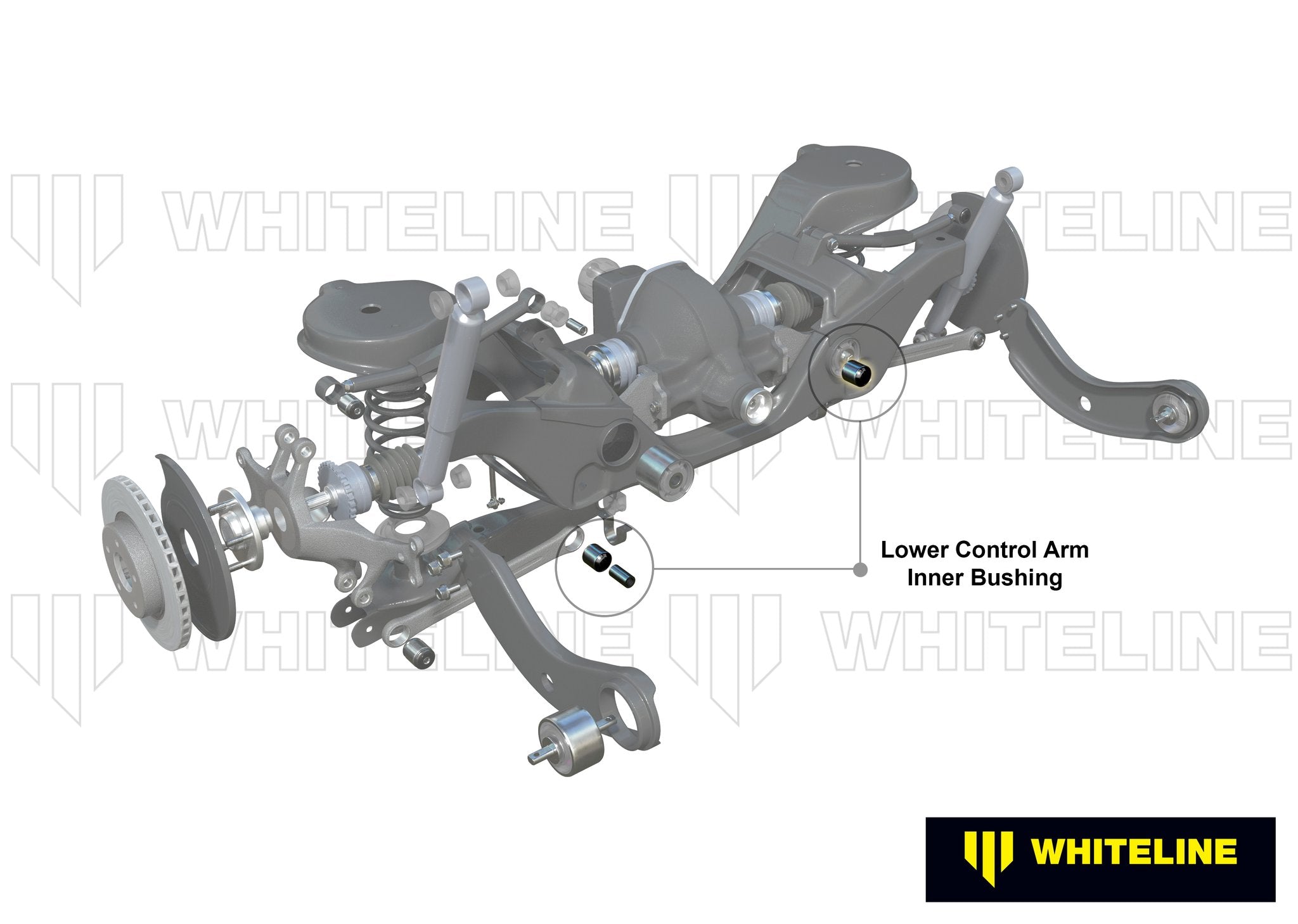 Whiteline Plus 7/03-11 Mazda RX8 Rear Control Arm Lower Inner Bushing Kit - 0