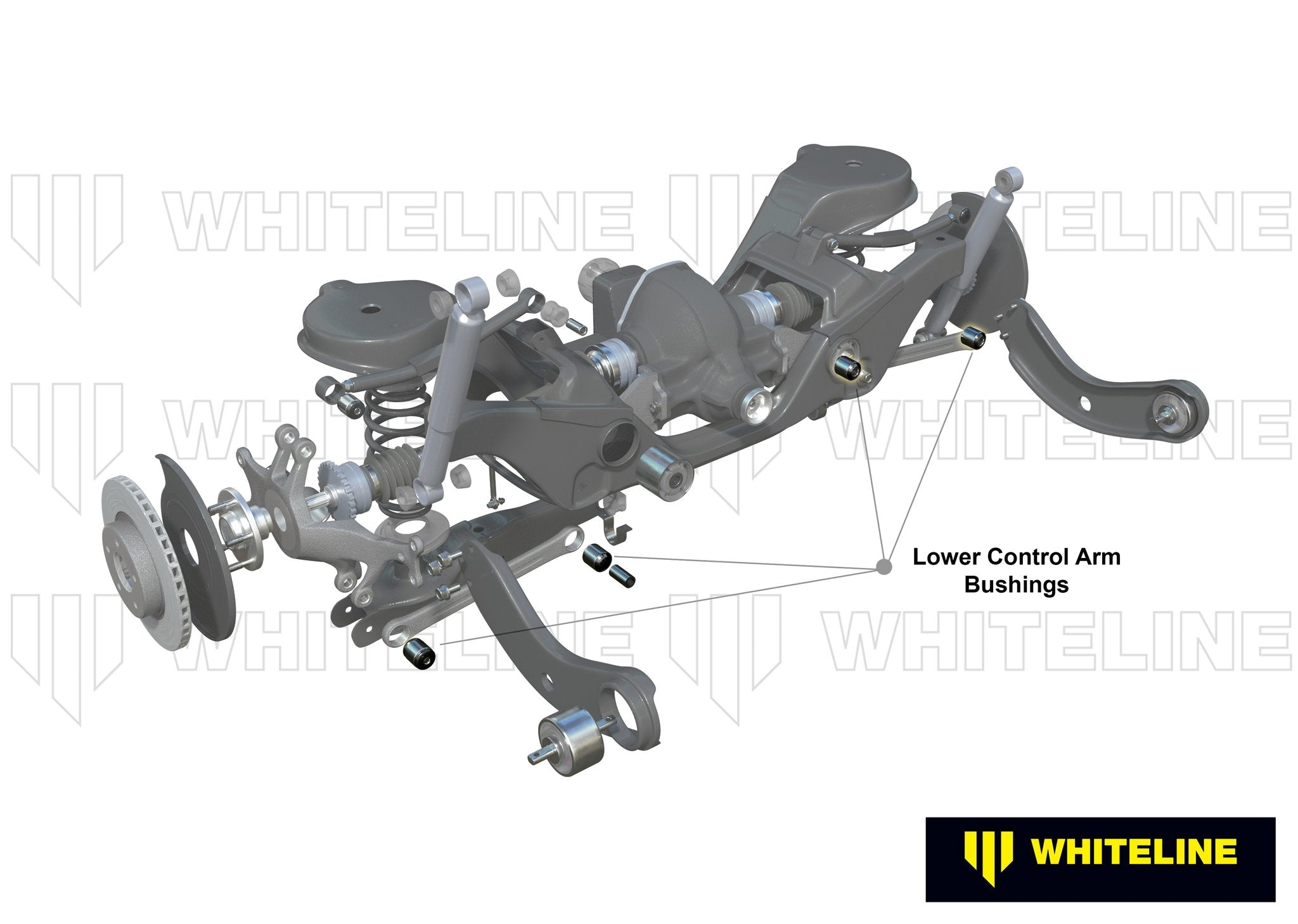 Whiteline Plus 09/02+ Ford Focus / 04-03/08 Mazda 3 Lower Rear Control Arm Bushing Kit