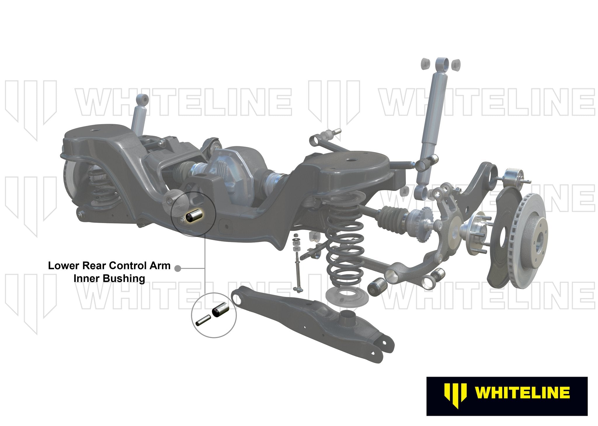 Whiteline Plus 09/02+ Ford Focus / 04-03/08 Mazda 3 Lower Rear Control Arm Bushing Kit