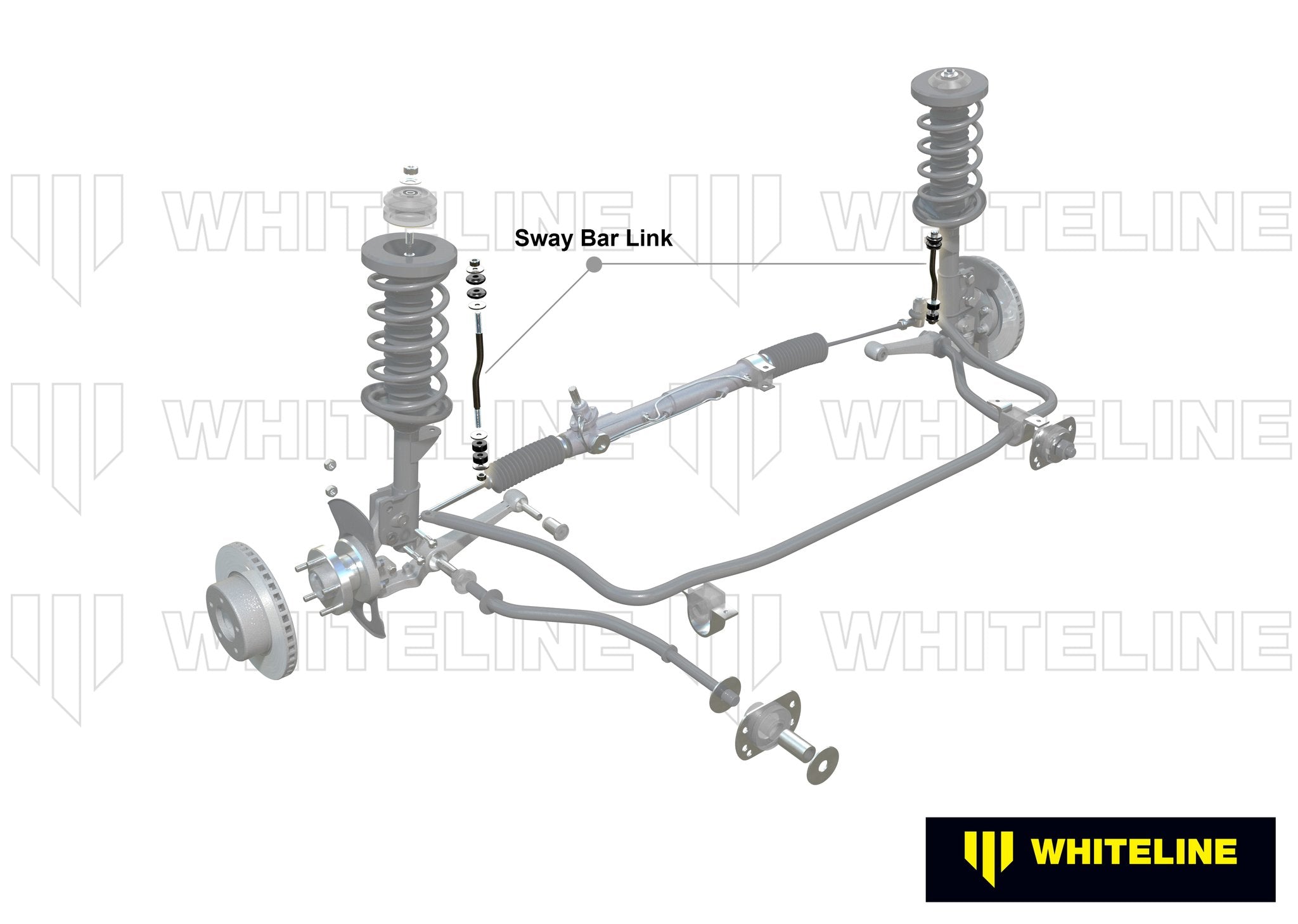 Whiteline 89-98 Nissan 240SX S13 & S14 Front Swaybar link kit-adjustable ball end links