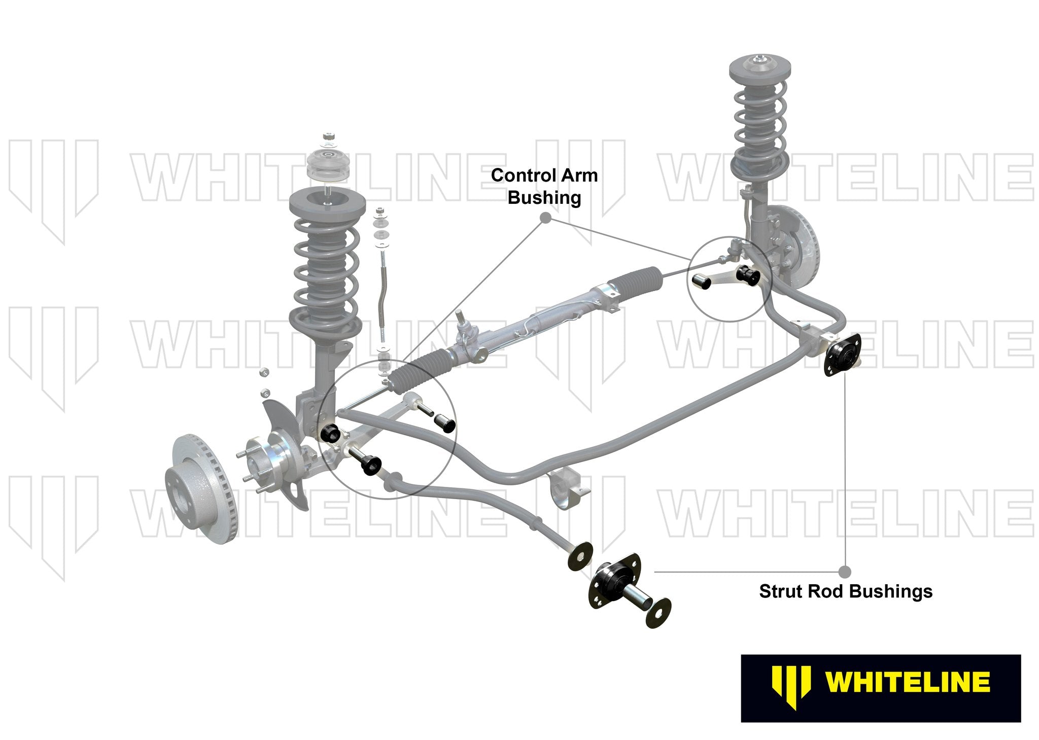 Whiteline 9/97-8/06 Chev Lumina/04-8/06 Pont GTO Front MacPherson Control Arm/Radius/Strut Rod Kit - 0