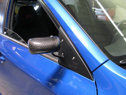 CARBON FIBER Formula 3 Mirror/Black Subaru/WRX 2002-2007 - 0