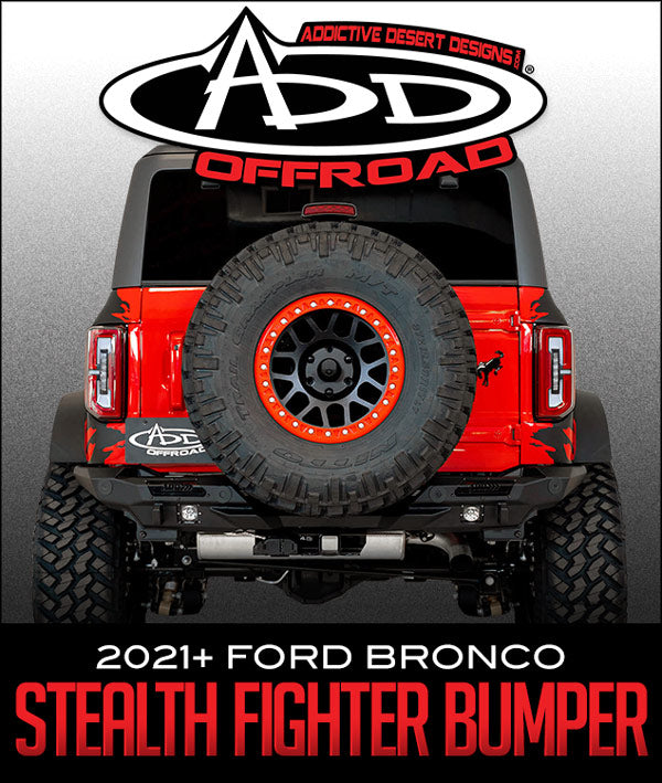 ADDICTIVE DESERT DESIGNS STEALTH FIGHTER REAR BUMPER: 2021+ FORD BRONCO