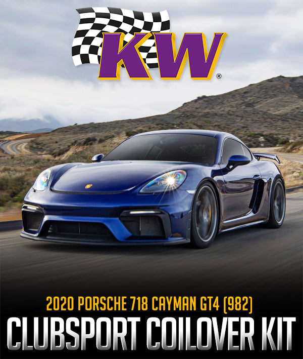 KW SUSPENSIONS CLUBSPORT COILOVER KIT: 2020 PORSCHE 718 CAYMAN GT4 (982) - 0