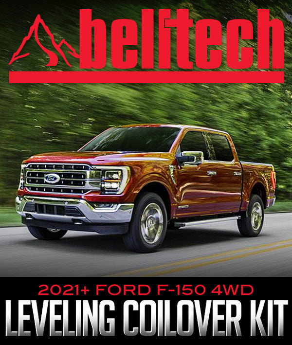 BELLTECH LEVELING COILOVER KIT: 2021+ FORD F-150 4WD