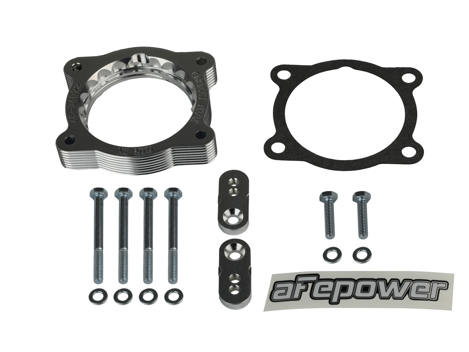 AFE POWER SILVER BULLET THROTTLE BODY SPACER: 2002–2009 CHEVY TRAILBLAZER/GMC ENVOY 4.2L