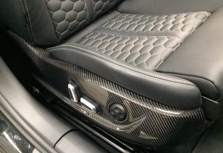 ABT OEM 2pc Carbon Fiber Seat Frame Cover | Audi A6/S6 - 0