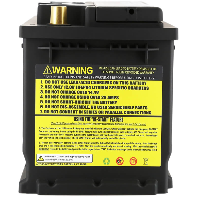 Antigravity H5/Group 47 Lithium Car Battery w/Re-Start