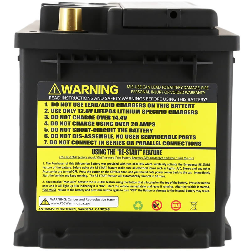 Antigravity H6/Group 48 Lithium Car Battery w/Re-Start