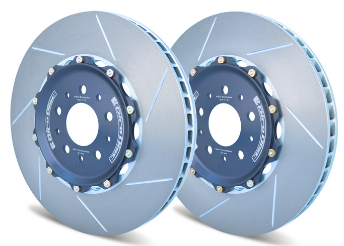 Girodisc Rear 2pc Floating Rotors for Alfa Romeo Giulia Quadrifoglio w/OEM CCM R