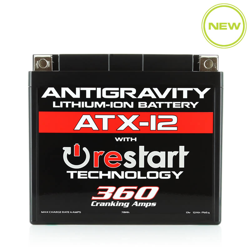 Antigravity YTX12 Lithium Battery w/Re-Start