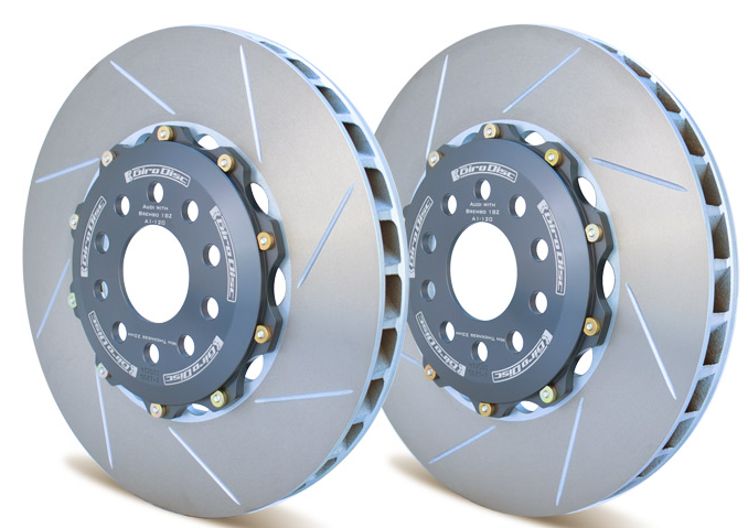 Girodisc Front 2-piece rotors for Audi A6/Allroad with Brembo 6 Piston Caliper