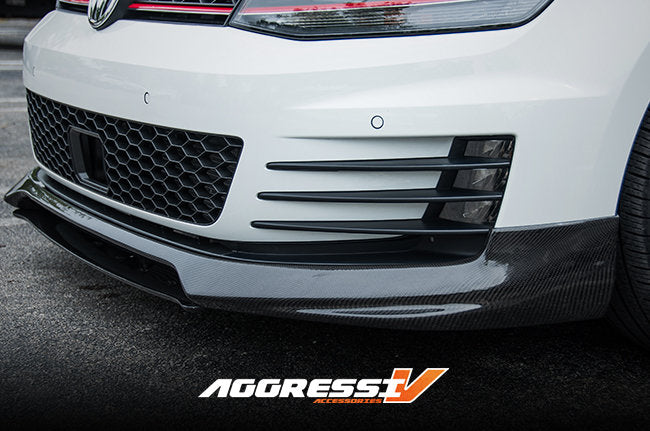 MK7 GTI Carbon Fiber Front Lip and Rear Diffuser Package