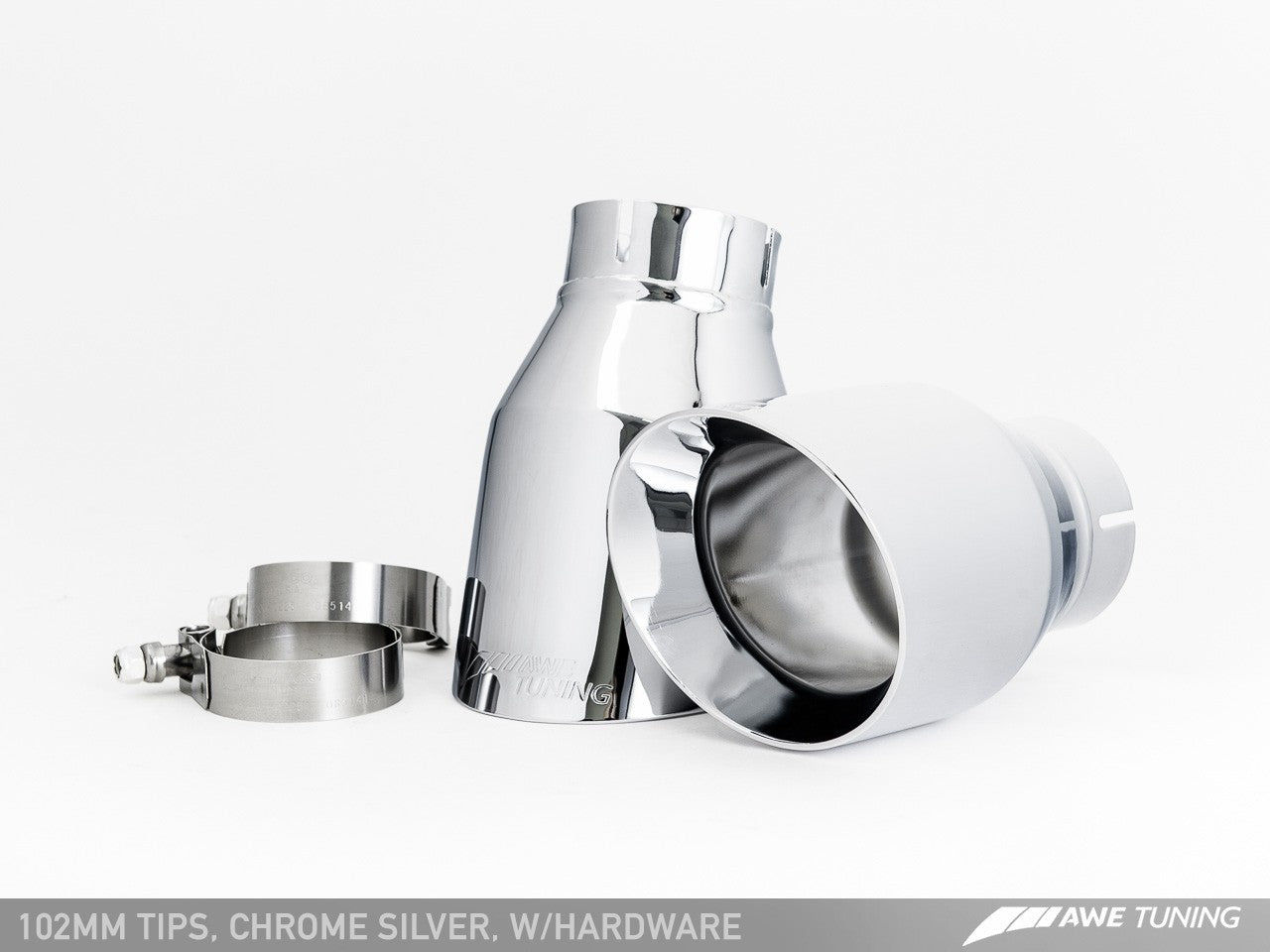 AWE Touring Edition Exhaust for Audi C7 A7 3.0T - Dual Outlet, Chrome Silver Tips