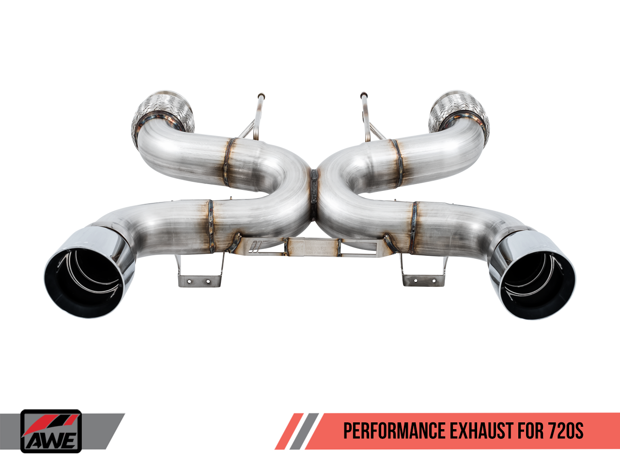 AWE Performance Exhaust for McLaren 720S - Chrome Silver Tips