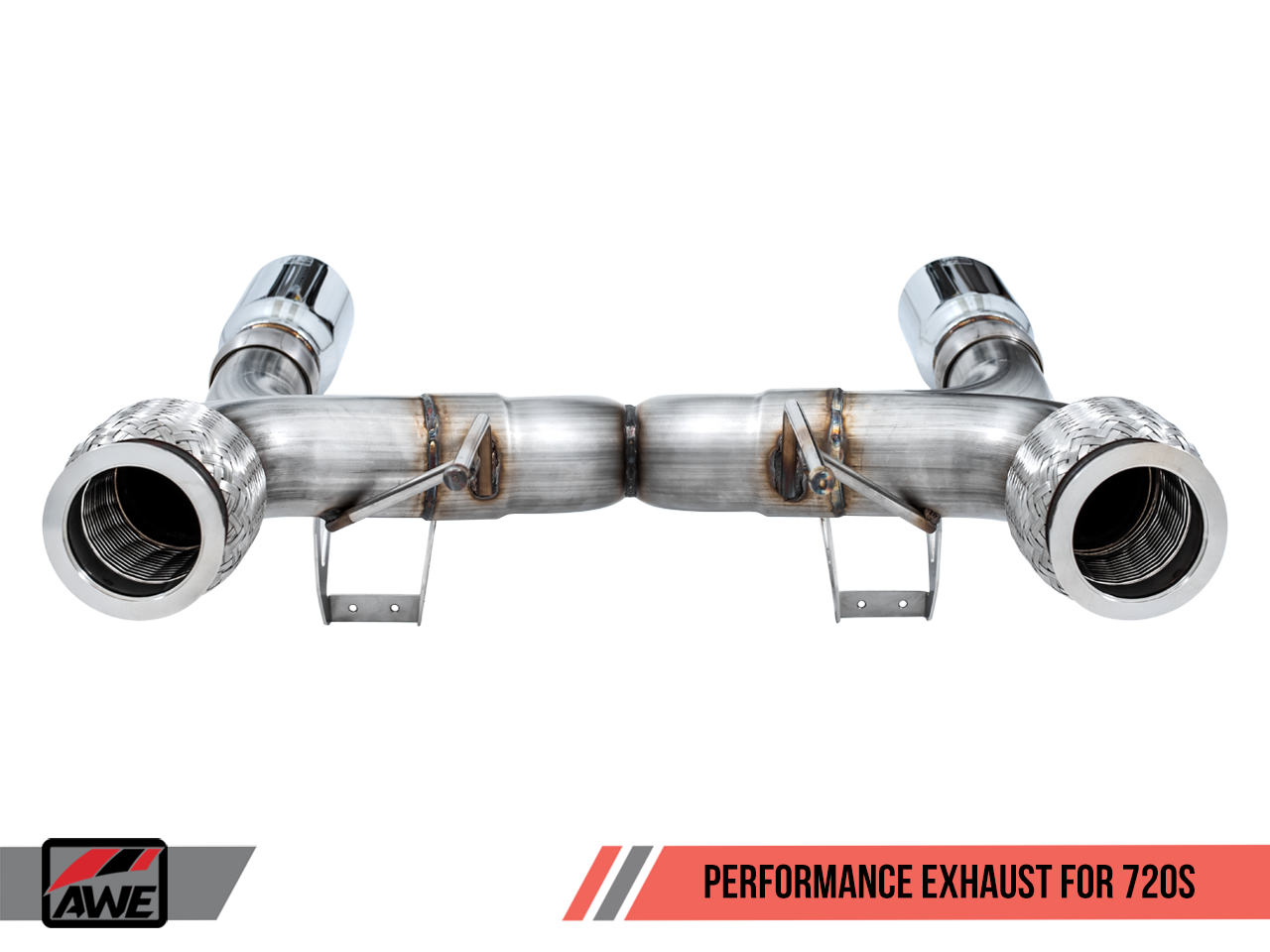 AWE Performance Exhaust for McLaren 720S - Chrome Silver Tips