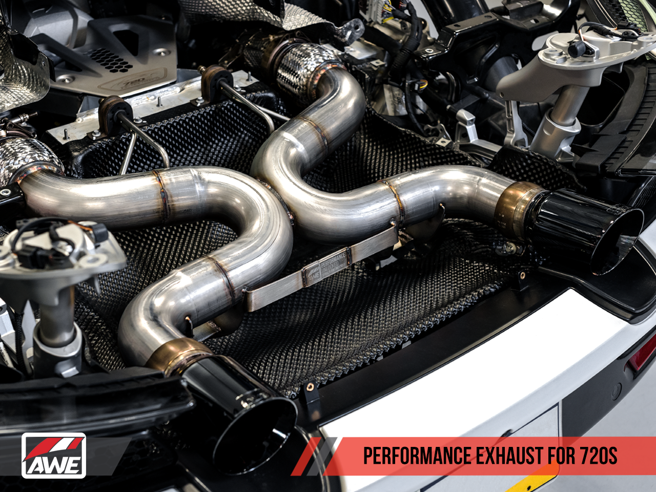 AWE Performance Exhaust for McLaren 720S - Diamond Black Tips