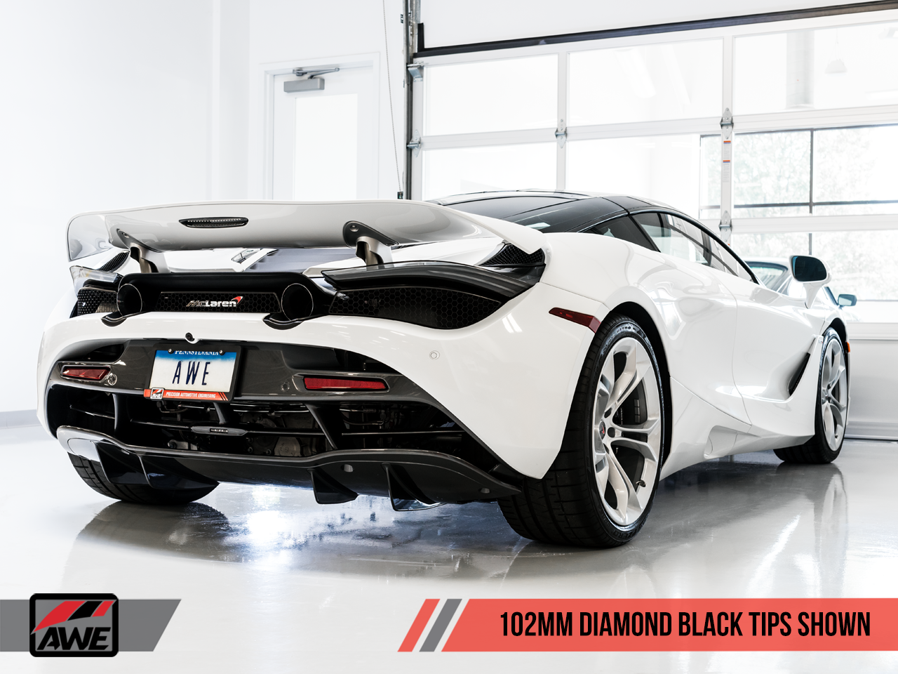 AWE Performance Exhaust for McLaren 720S - Diamond Black Tips