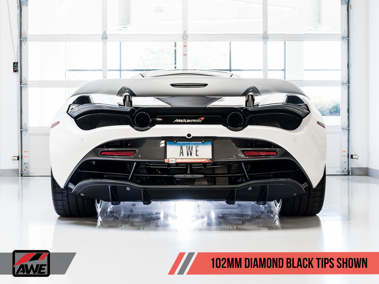 AWE Performance Exhaust for McLaren 720S - Diamond Black Tips