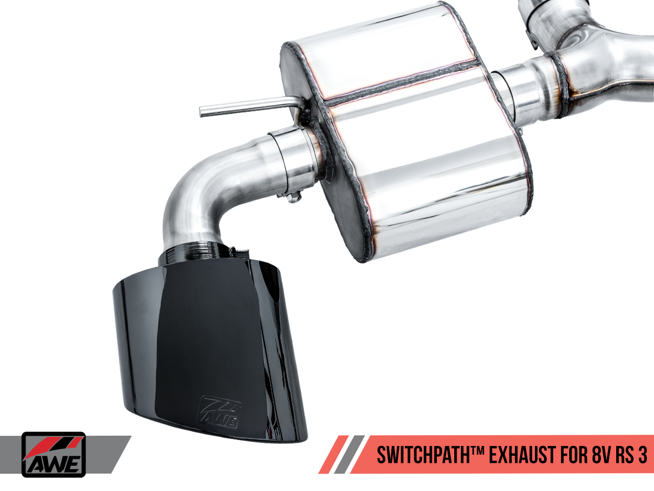 AWE SwitchPath™ Exhaust for Audi 8V RS 3 - Diamond Black RS-style Tips