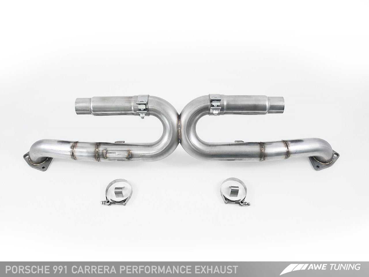 AWE Performance Exhaust for 991 Carrera - Diamond Black Tips