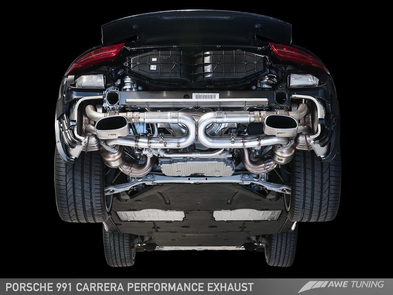 AWE Performance Exhaust for 991 Carrera - Use Stock Tips - 0