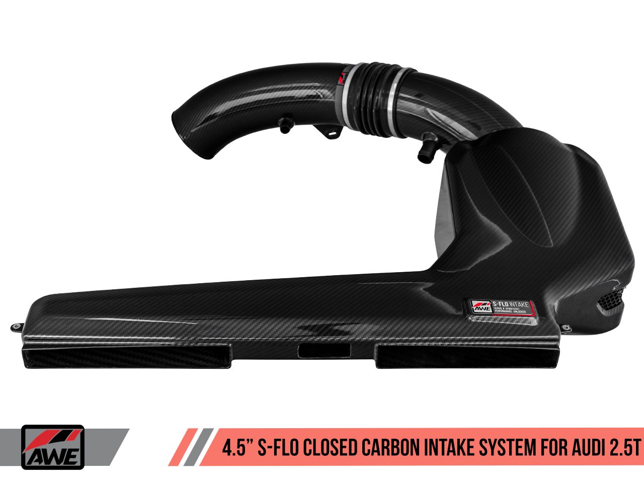 AWE 4.5" S-FLO Closed Carbon Intake System for Audi RS 3 / TT RS