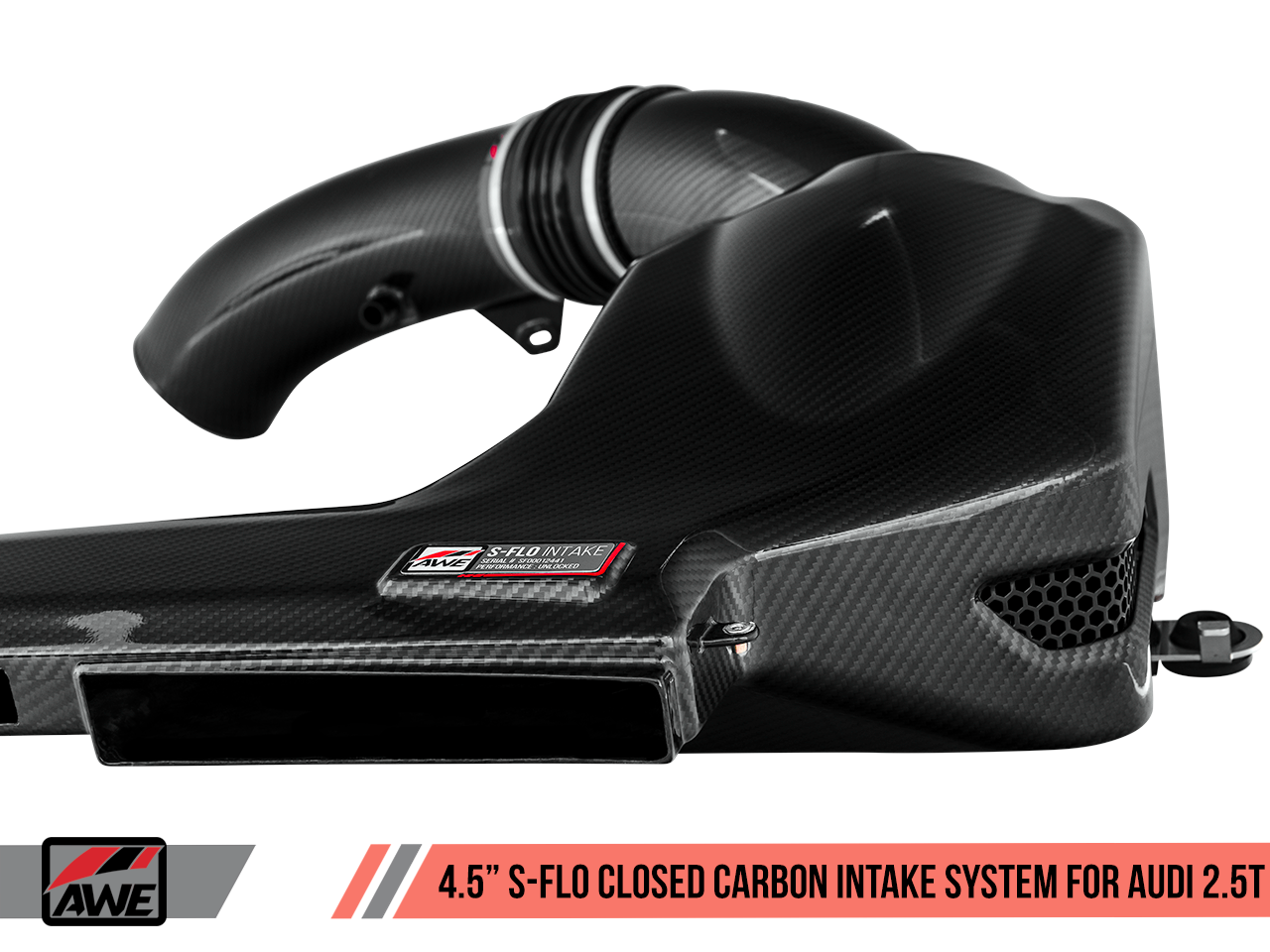 AWE 4.5" S-FLO Closed Carbon Intake System for Audi RS 3 / TT RS