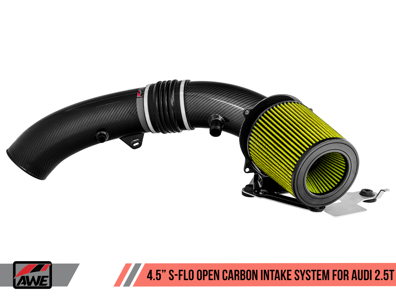 AWE 4.5" S-FLO Open Carbon Intake System for Audi RS 3 / TT RS