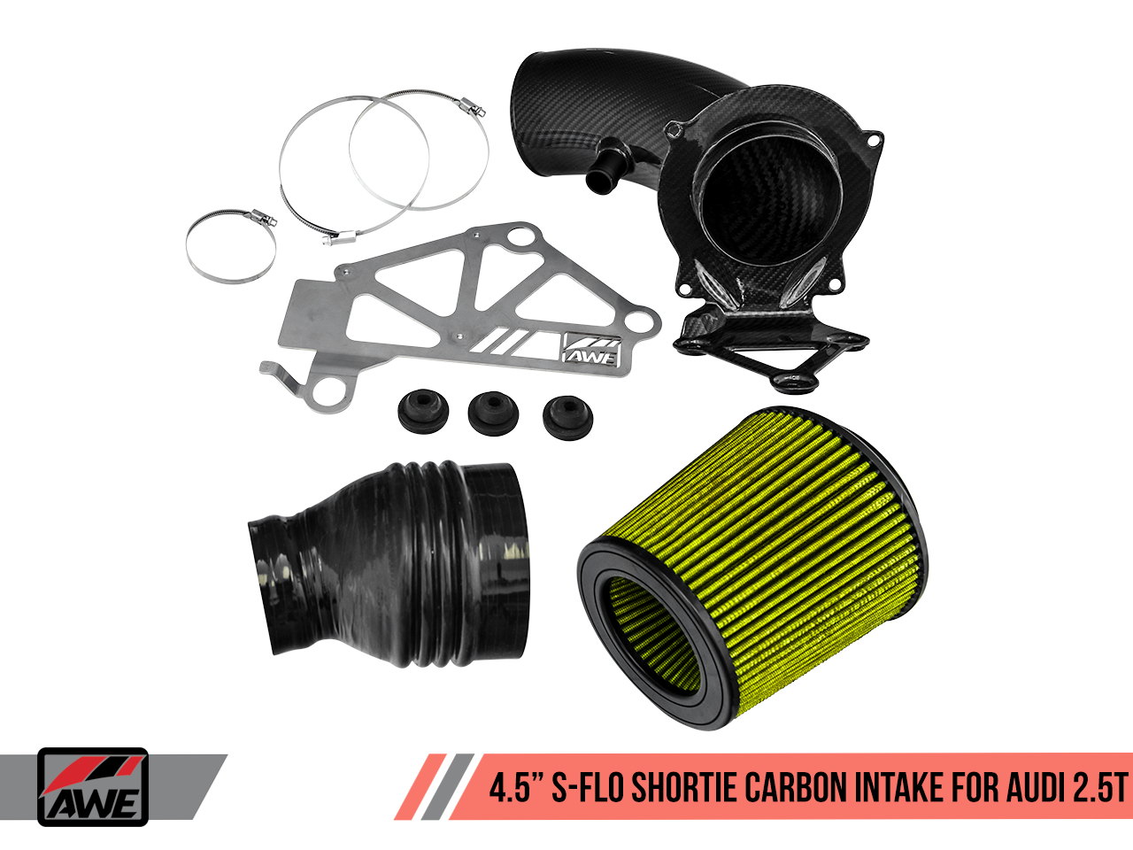 AWE 4.5" S-FLO Shortie Carbon Intake for Audi RS 3 / TT RS