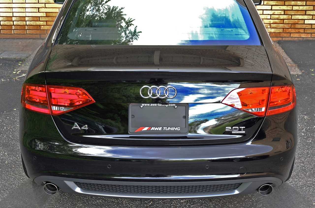 AWE Touring Edition Exhaust for B8 A4 2.0T - Dual Outlet, Polished Silver Tips